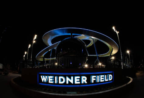Apr 23, 2021; Colorado Springs, CO, USA; Epicenter unveiling at Weidner Field. Credit: Isaiah J. Downing/Switchbacks FC